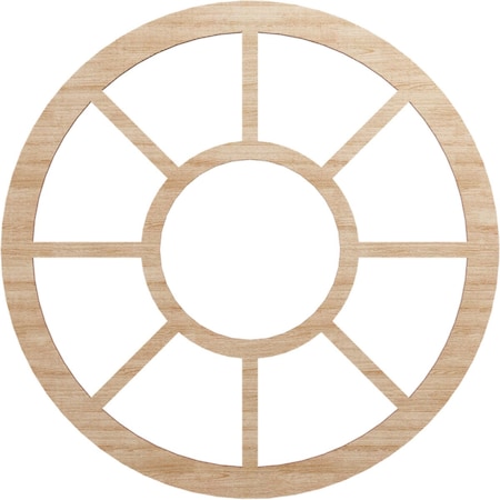 Ekena Millwork Grace Wood Fretwork Pierced Ceiling Medallion, Alder, 22"OD x 8"ID x 1/4"T CMWP22X0250GRAL